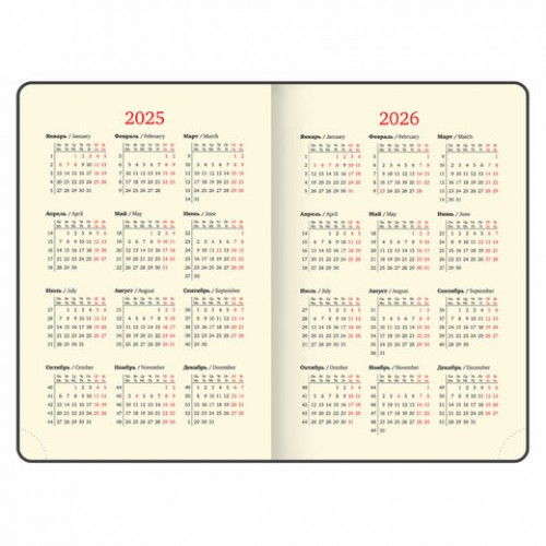 Ежедневник датированный 2025, А5, 138x213 мм, BRAUBERG Cayman, под кожу, коричневый, 115769
