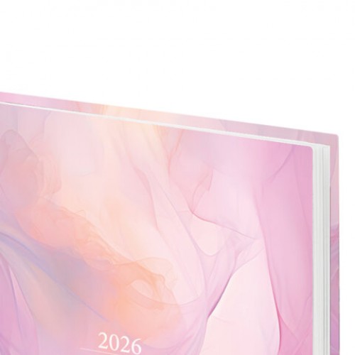 Ежедневник датированный 2026 145х215 мм, А5, STAFF, ламинированная обложка, Delicate, 117330
