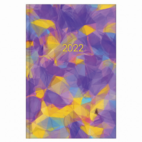 Ежедневник датированный 2022 (145х215 мм), А5, STAFF, ламинированная обложка, Positive, 113346