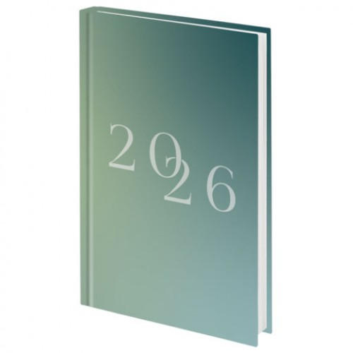 Ежедневник датированный 2026 145х215 мм, А5, STAFF, ламинированная обложка, 2026, 117323