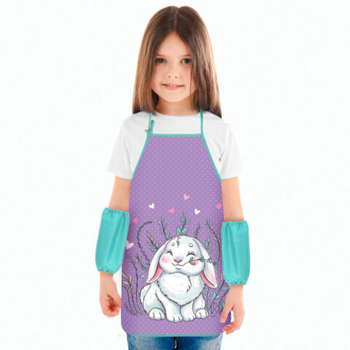 Фартук с нарукавниками ЮНЛАНДИЯ, 45х54 см, Little bunny, 271043