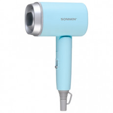 Фен для волос дорожный SONNEN HD-2318, 1500 Вт, складной, 2 температуры, 2 скорости, 454695