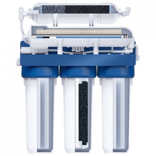 Фильтр для воды с краном и баком БАРЬЕР МАСТЕР Осмо 75, обратный осмос, 5 ступеней, бак 12 л, Н151Р23