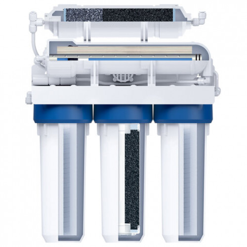 Фильтр для воды с баком в комплекте БАРЬЕР ПРОФИ Осмо 100, обратный осмос, 5 ступеней, бак 12 л, Н151Р10