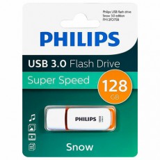 Флеш-диск 128GB PHILIPS SNOW, разъем USB 3.0, желтый, FM12FD75B/97