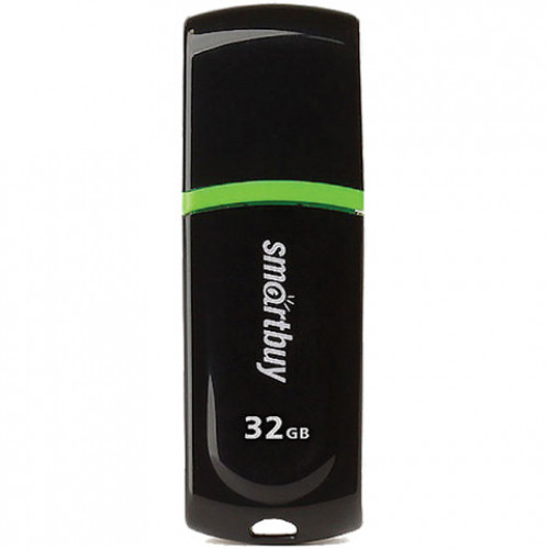 Флеш-диск 32 GB, SMARTBUY Paean, USB 2.0, черный, SB32GBPN-K
