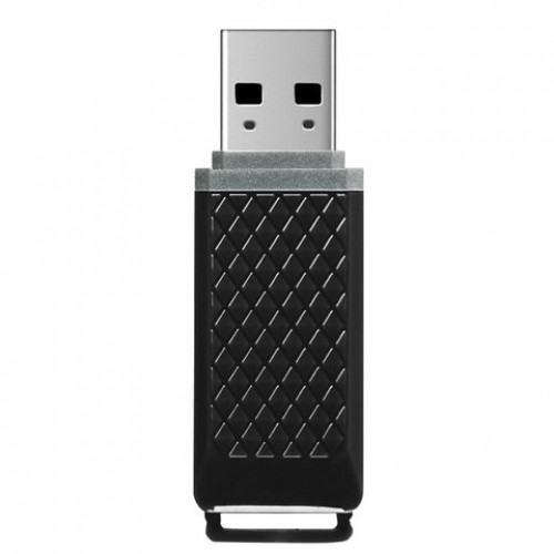 Флеш-диск 64GB SMARTBUY Quartz USB 2.0, черный, SB64GBQZ-K