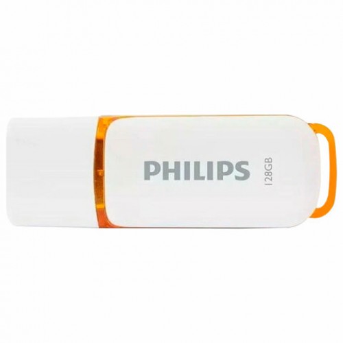 Флеш-диск 128GB PHILIPS SNOW, разъем USB 2.0, желтый, FM12FD70B/97