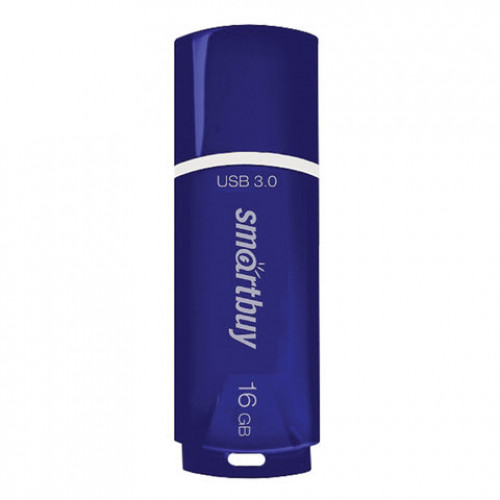Флеш-диск 16 GB SMARTBUY Crown USB 3.0, синий, SB16GBCRW-Bl