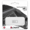 Флеш-диск 64GB KINGSTON DataTraveler Micro USB 3.2, металл. корпус, серебристый, DTMC, DTMC3G2/64GB