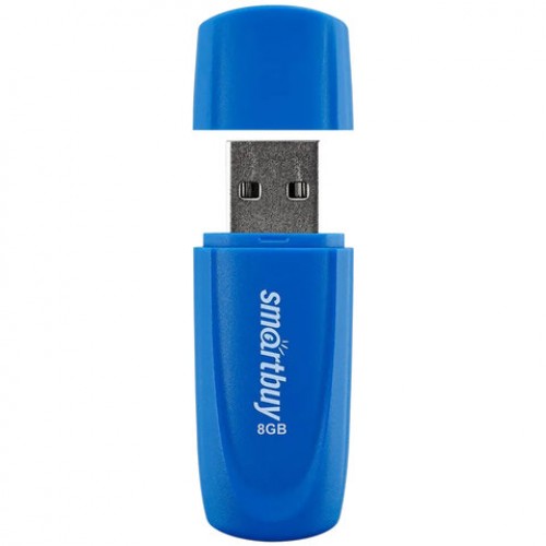 Флеш-диск 8GB SMARTBUY Scout USB 2.0, синий, SB008GB2SCB