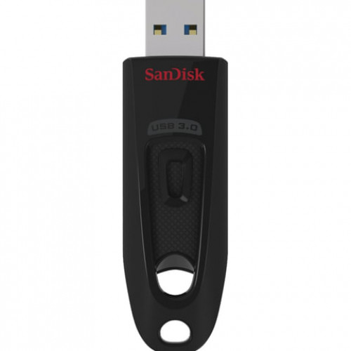 Флеш-диск 128 GB, SANDISK Cruzer Ultra, USB 3.0, черный, SDCZ48-128G-U46