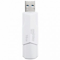 Флеш-диск 16GB SMARTBUY Clue USB 2.0, белый, SB16GBCLU-W