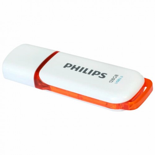 Флеш-диск 128GB PHILIPS SNOW, разъем USB 3.0, желтый, FM12FD75B/97