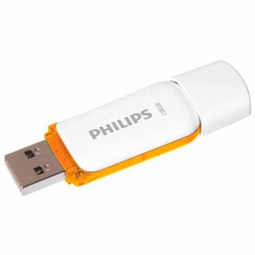 Флеш-диск 128GB PHILIPS SNOW, разъем USB 2.0, желтый, FM12FD70B/97