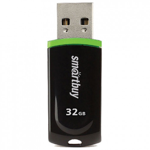 Флеш-диск 32 GB, SMARTBUY Paean, USB 2.0, черный, SB32GBPN-K