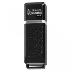 Флеш-диск 32 GB, SMARTBUY Quartz, USB 2.0, черный, SB32GBQZ-K