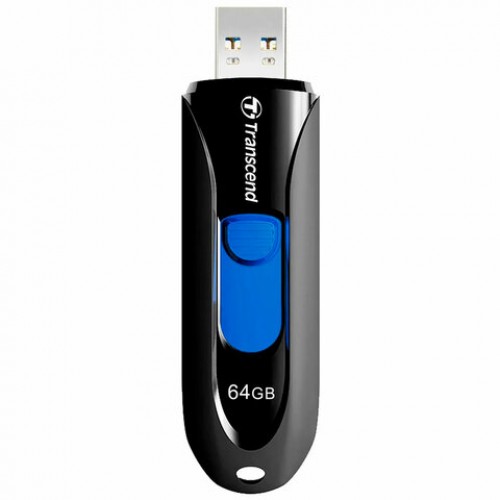 Флеш-диск 64GB TRANSCEND JetFlash 790, USB 3.1, черный, TS64GJF790K