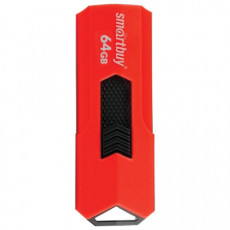 Флеш-диск 64 GB SMARTBUY Stream USB 3.0, красный, SB64GBST-R3