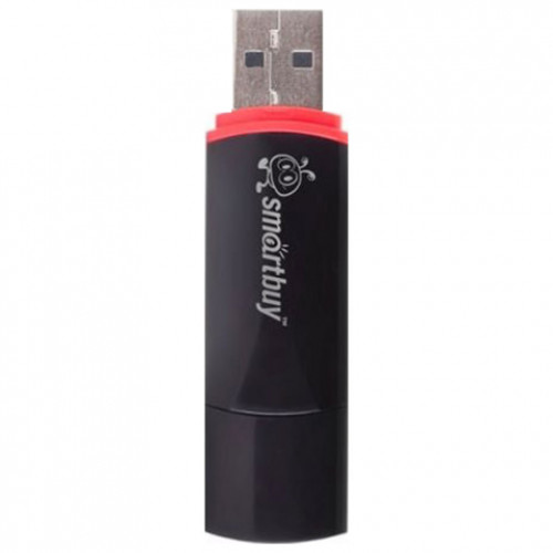 Флеш-диск 8 GB, SMARTBUY Crown, USB 2.0, черный, SB8GBCRW-K