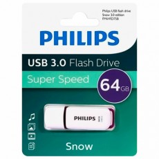 Флеш-диск 64GB PHILIPS SNOW, разъем USB 3.0, фиолетовый, FM64FD75B/97