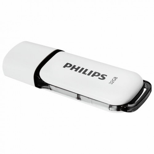 Флеш-диск 32GB PHILIPS SNOW, разъем USB 2.0, черный, FM32FD70B/97