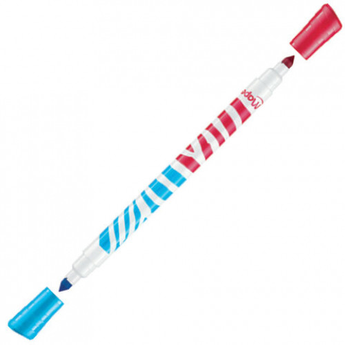 Фломастеры двусторонние MAPED (Франция) Color'peps Duo, 10 штук, 20 цветов, 4,7 мм, смываемые, 847010