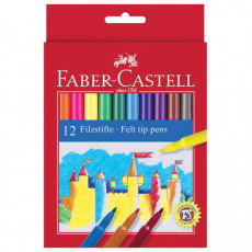Фломастеры FABER-CASTELL, 12 цветов, смываемые, картонная упаковка, европодвес, 554212 Фломастеры FABER-CASTELL, 12 цветов, смываемые, картонная упаковка, европодвес, 554212
