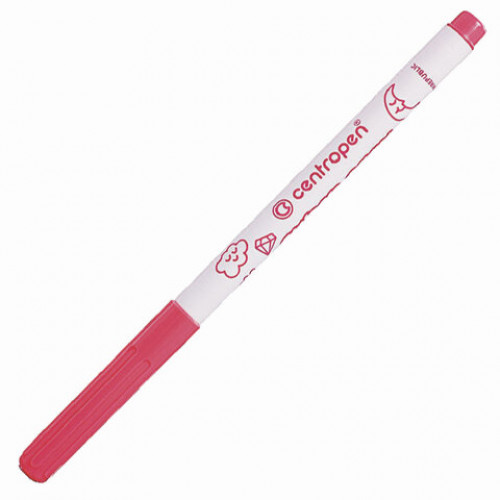Фломастеры 12 ЦВЕТОВ CENTROPEN Super Easy, смываемые, вентилируемый колпачок, 2580/12KK, 7 2580 1285
