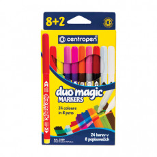 Фломастеры, меняющие цвет 8 ЦВЕТОВ CENTROPEN Duo Magic, + 2 изменяющих цвет, 2599/10KK, 5 2599 1002