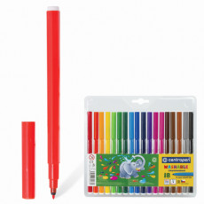 Фломастеры 18 ЦВЕТОВ CENTROPEN Washable, смываемые, вентилируемый колпачок, 7790/18TP, 7 7790 1885