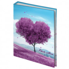 Фотоальбом BRAUBERG на 100 фото 10*15 см, твердая обложка, Fancy heart, 391439