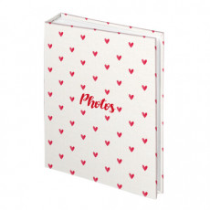 Фотоальбом BRAUBERG на 200 фото 10*15см, твердая обложка, Cute hearts, 391427