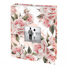 Фотоальбом BRAUBERG Flowery love на 200 фото 10х15 см, твердая обложка, окно под фото, 391424