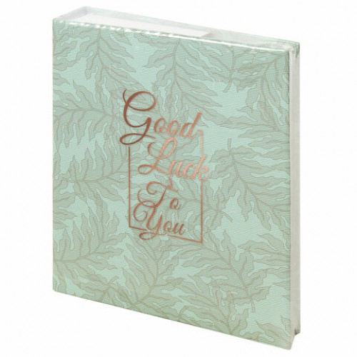 Фотоальбом BRAUBERG Папоротник на 200 фото 10х15 см, твердая обложка, термосварка, 391171