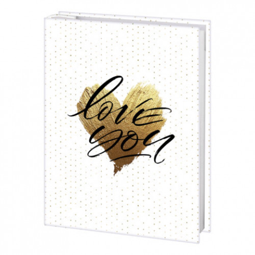 Фотоальбом с заметками BRAUBERG на 200 фото размером 10*15 см, Love you, твердая обложка с тиснением фольгой, подарочный, 391430