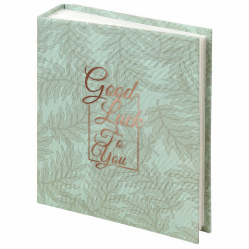 Фотоальбом BRAUBERG Папоротник на 200 фото 10х15 см, твердая обложка, термосварка, 391171