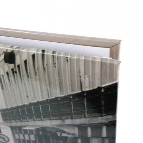 Фотоальбом BRAUBERG 20 магнитных листов, 23х28 см, Трамвай, светло-коричневый, 391125