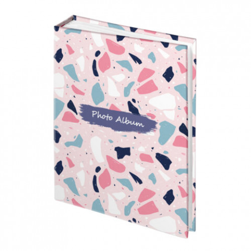 Фотоальбом BRAUBERG на 200 фото 10*15см, твердая обложка, Terrazzo, 391423
