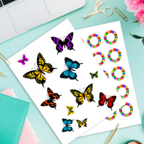 Фотобумага САМОКЛЕЯЩАЯСЯ глянцевая, А4, 135 г/м2, 20 листов, BRAUBERG EXTRA, 364490