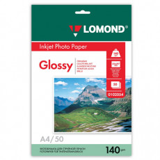 Фотобумага А4, 140 г/м2, 50 листов, односторонняя, глянцевая, LOMOND, 0102054 Фотобумага А4, 140 г/м2, 50 листов, односторонняя, глянцевая, LOMOND, 0102054