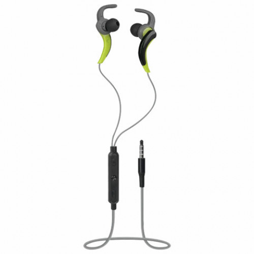 Наушники с микрофоном (гарнитура) вкладыши DEFENDER OutFit W765, проводные, 1,5 м, серые с желтым, 63765