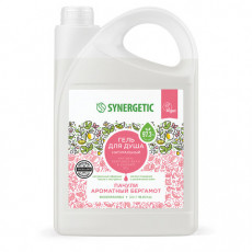 Гель для душа 3,5л SYNERGETIC Пачули и ароматный бергамот натуральный, биоразлагаем, 400350