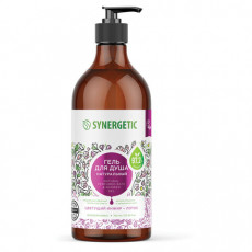 Гель для душа 750мл SYNERGETIC Цветущий инжир и лотос натуральный, биоразлагаемый,, 400010
