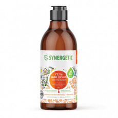 Гель для душа 380мл SYNERGETIC Карамельное яблоко и ваниль натуральный, биоразлагае, 400005