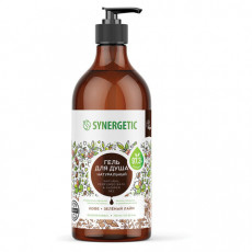 Гель для душа 750мл SYNERGETIC Кофе и зеленый лайм натуральный, биоразлагаемый, 400007