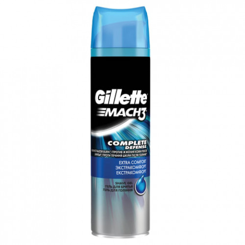 Гель для бритья 200 мл, GILLETTE (Жиллет) Mach3, Успокаивающий кожу, для мужчин