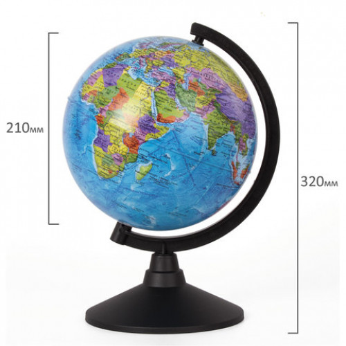 Глобус политический GLOBEN Классик, диаметр 210 мм, К012100008