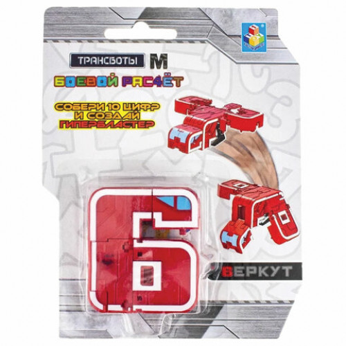 Игрушка-трансформер Трансботы М Боевой расчет, ассорти, дисплей, 1TOY, Т16973