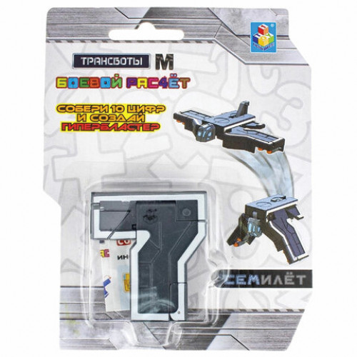 Игрушка-трансформер Трансботы М Боевой расчет, ассорти, дисплей, 1TOY, Т16973